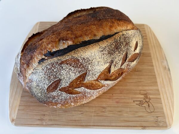 Whole Pain de Campagne with wheat-ear scoring